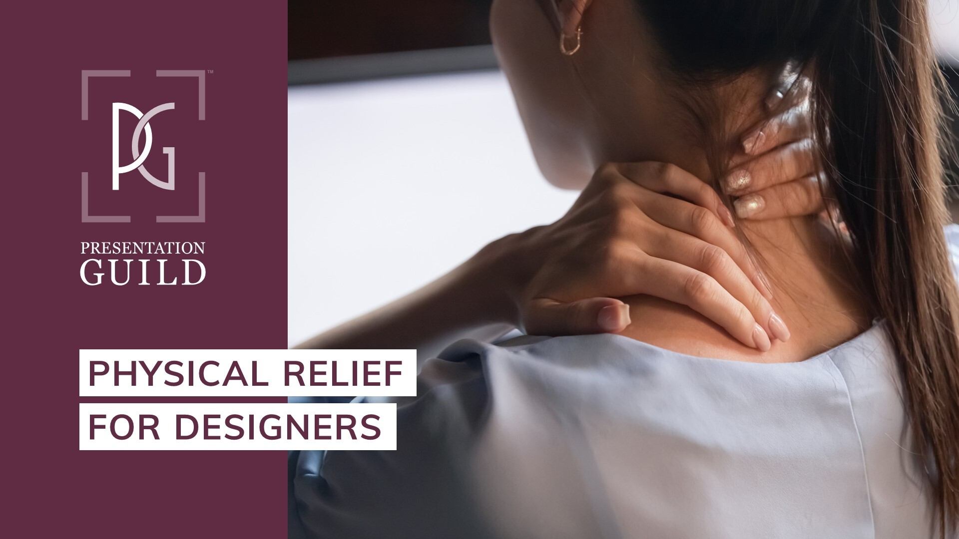 Physical relief for designers